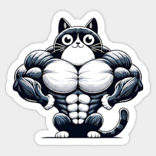 Meowscle Sticker